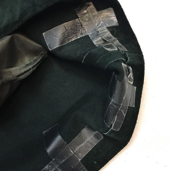 COMINT Leather Suede Pencil Forrest Skirt - Picture 7 of 8